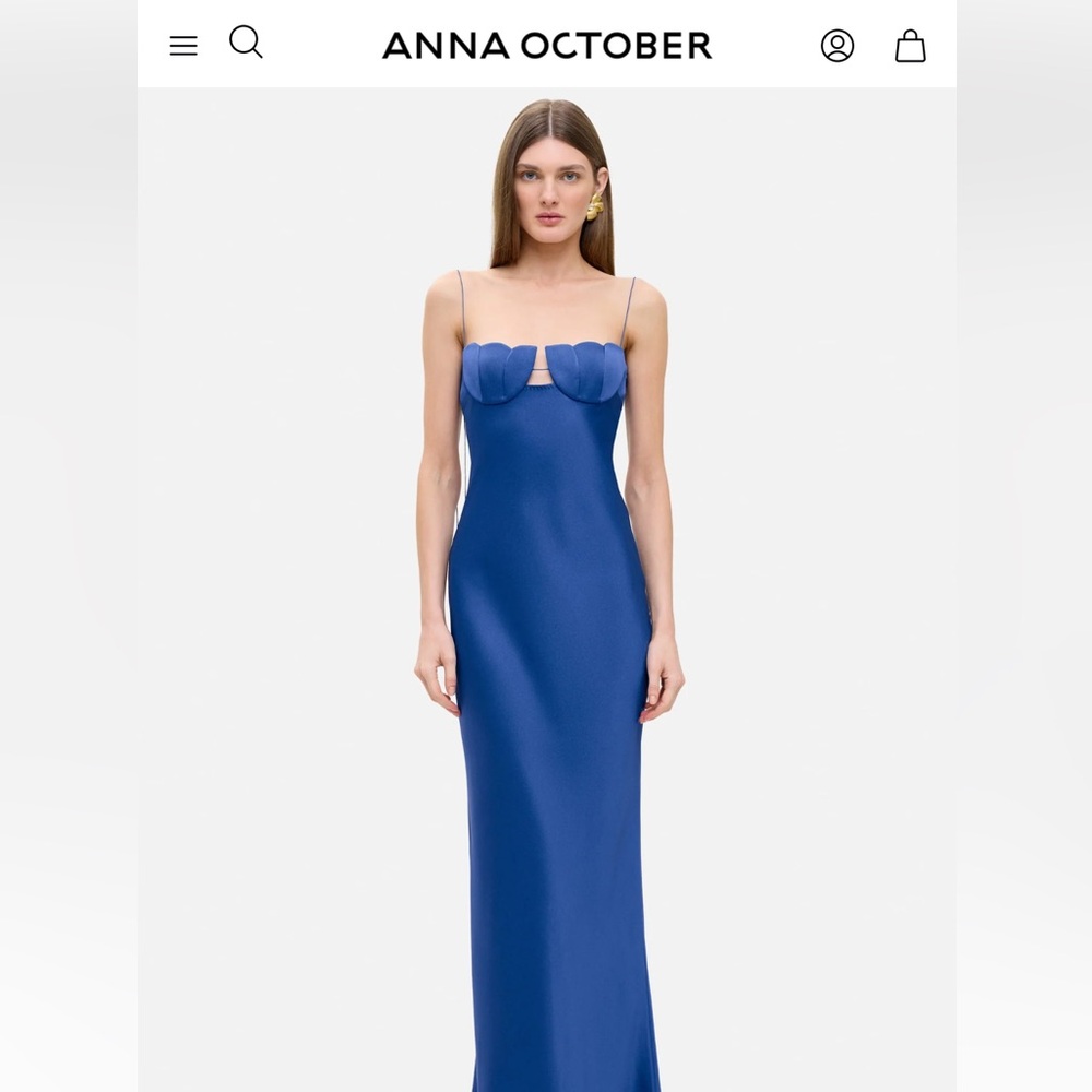 Anna October Blue Tulip Dress